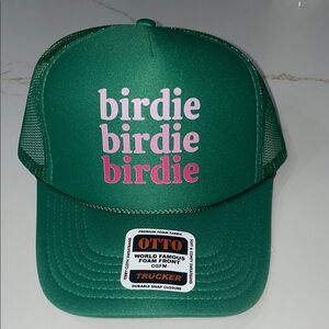 Birdie Birdie Birdie Green Golf Trucker Hat